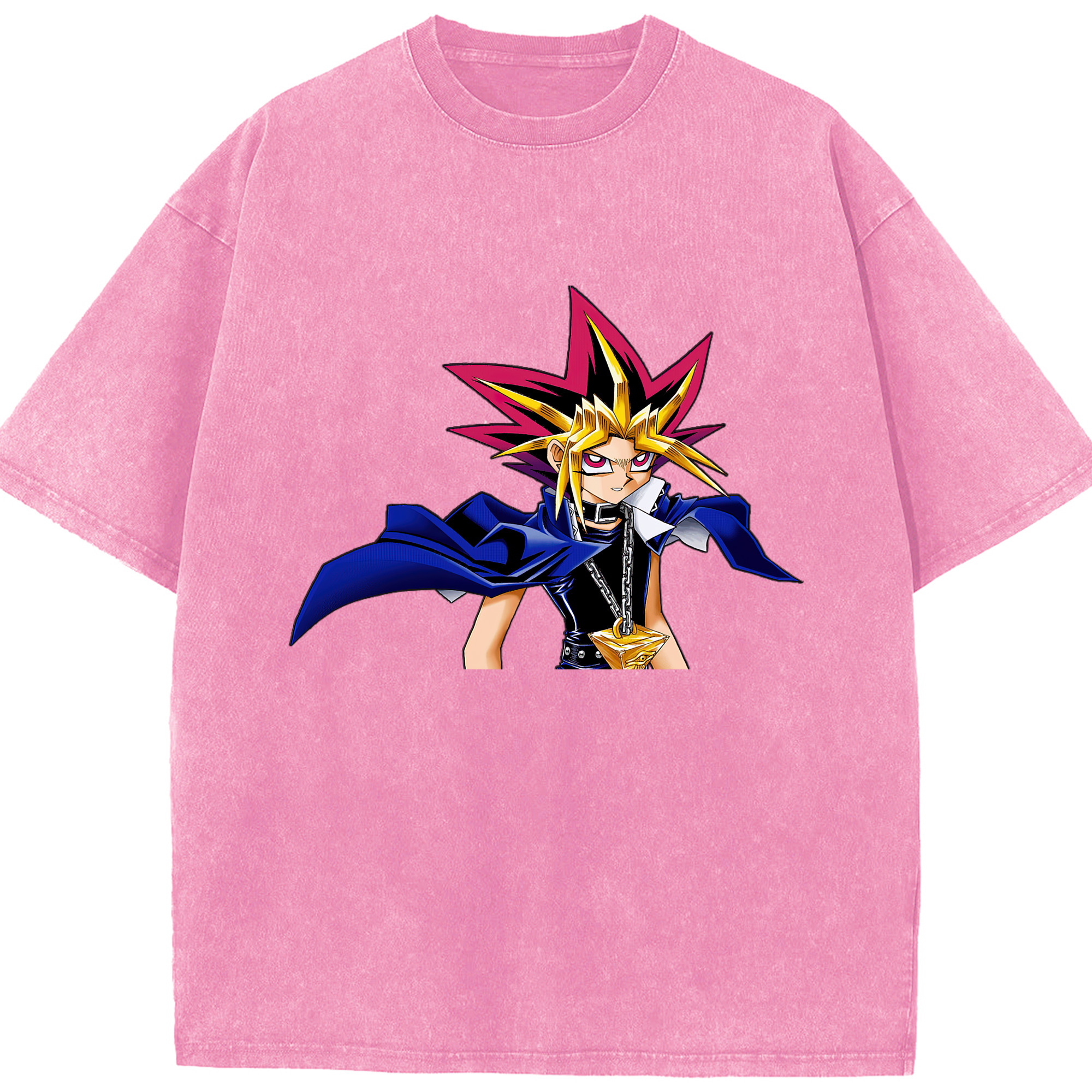 （画像用） 遊☆戯☆王 Yu-Gi-Oh! 綿100% ヴィンテージ風 半袖Tシャツ（フロントプリント）